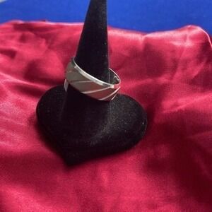 Men Wedding Band Ring Line Groove Brush Male Style Design from size 11